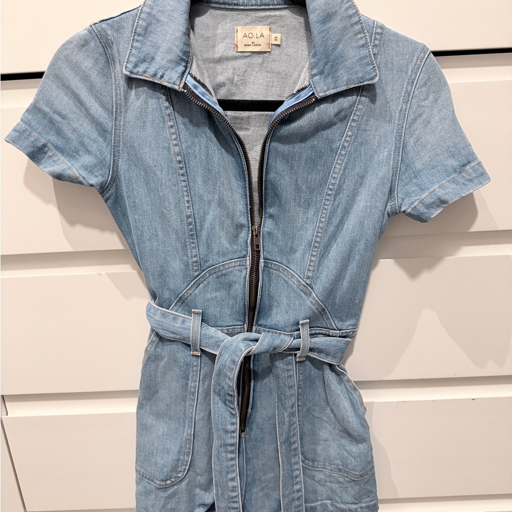 Alice + Olivia Denim Romper